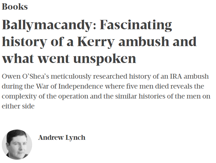 Read more about the article “Meticulously researched and soberly written” – the Business Post on ‘Ballymacandy’